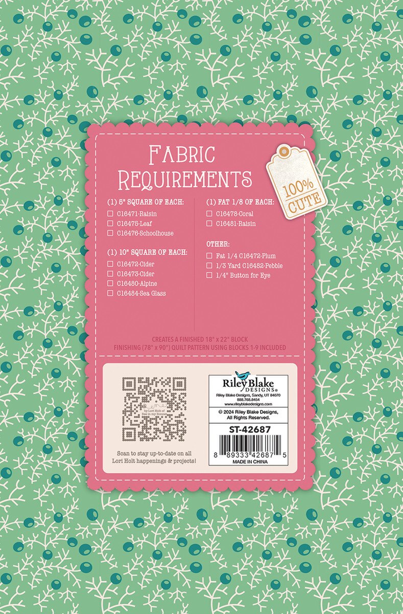 Gentler Times Quilt Seeds #7 by Lori Holt for Riley Blake Fabrics