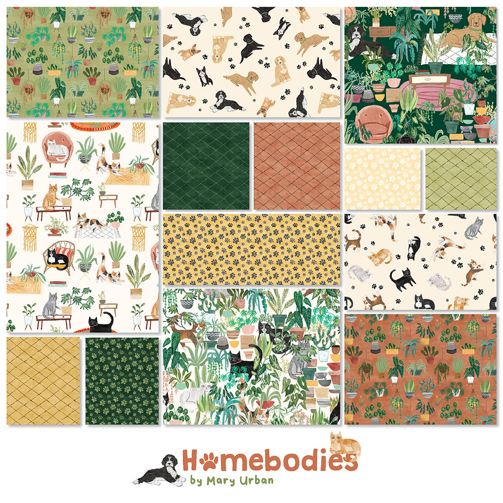 Homebodies 2.5" Strips by Mary Urban for Clothworks Fabrics