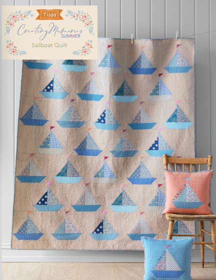 Tilda Creating Memories Sail Boat Quilt Kit