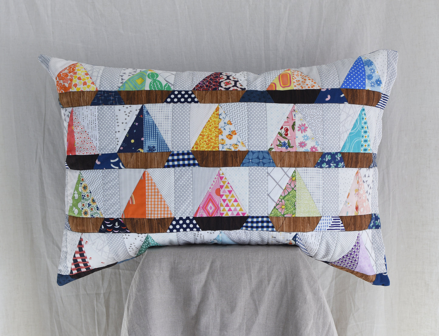 Sailboats Postcard Partners Cushion Pattern by Nat Bos for The Jen Kingwell Collective