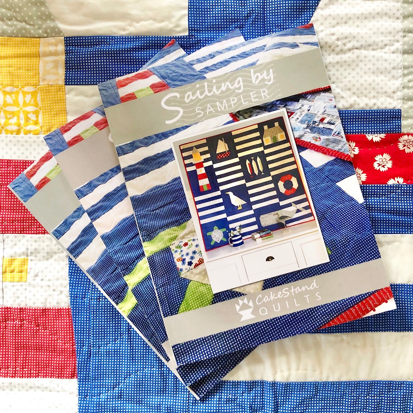 Sailing By Sampler Quilt Pattern By CakeStand Quilts