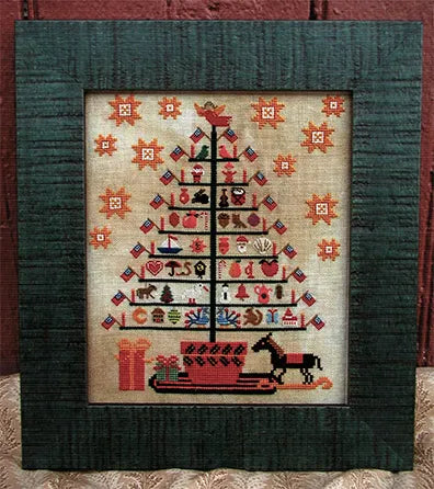 Sally's Feather Tree Cross Stitch Pattern by Carriage House Samplings