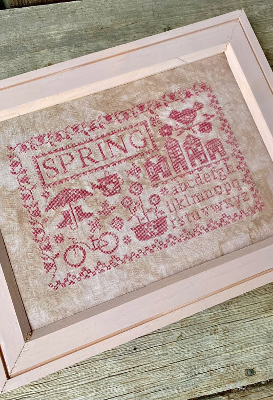 Sampler Seasons Spring Cross Stitch Pattern by Blueberry Ridge