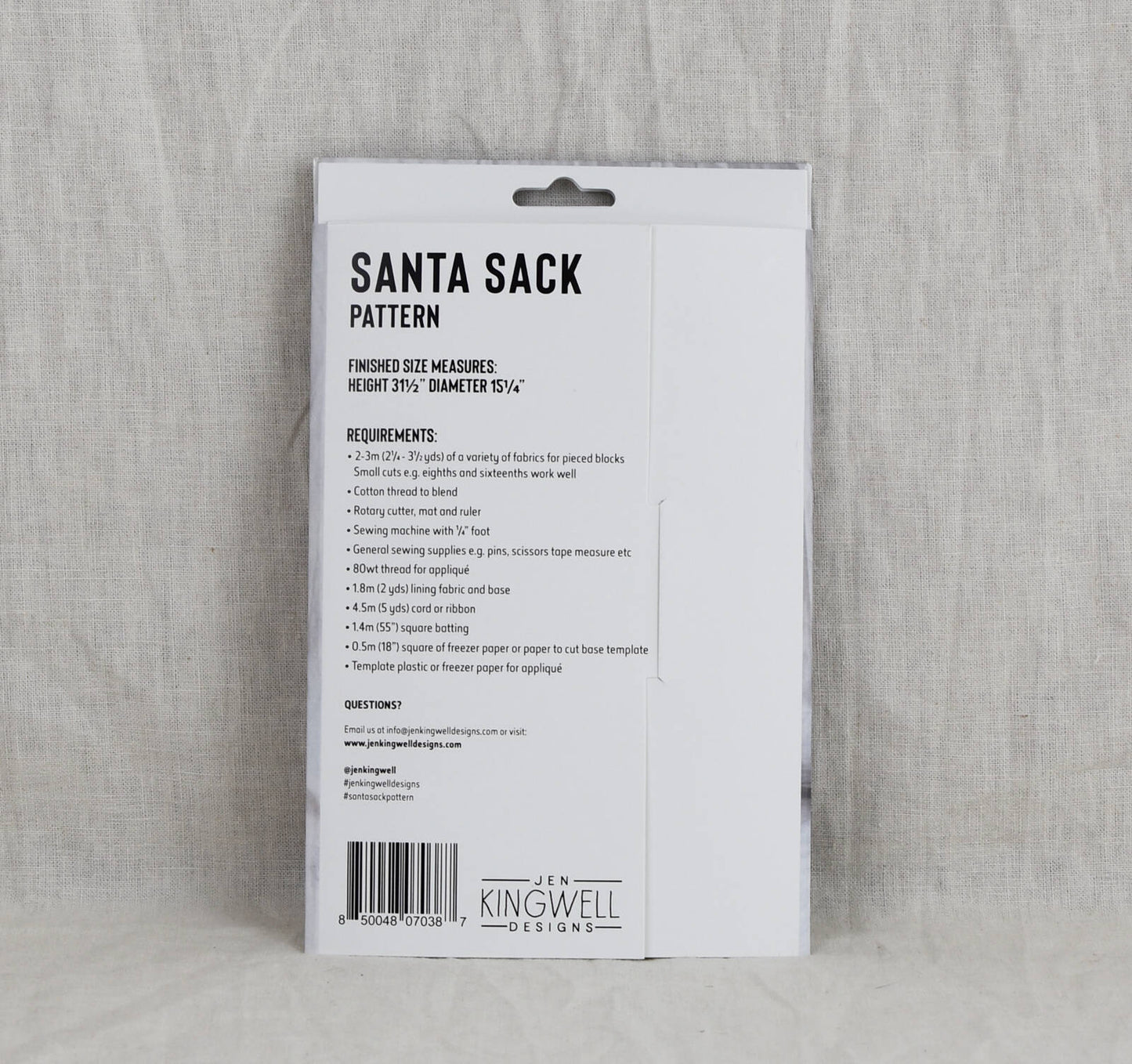 Santa Sack Pattern Jen Kingwell