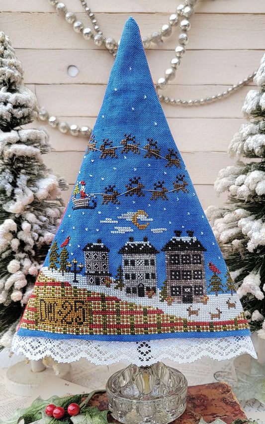Santa's Night Tree Cross Stitch Pattern Hello from Liz Mathews