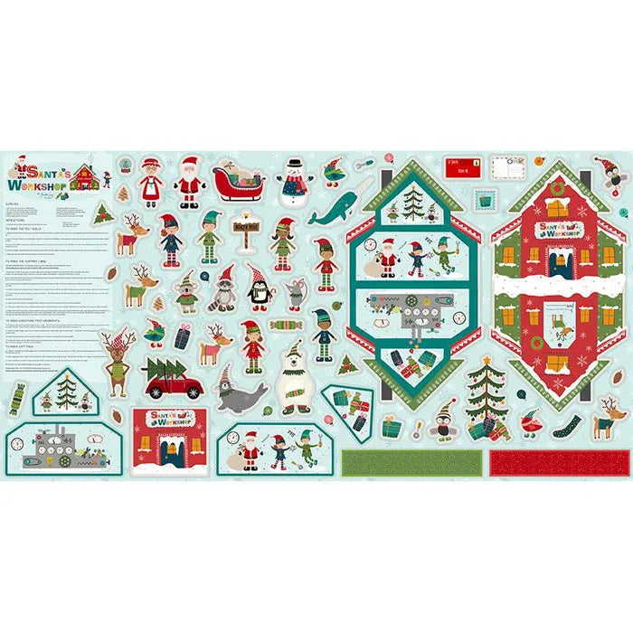 Santa's Workshop Felt Panel by Jennifer Long of Riley Blake Designs