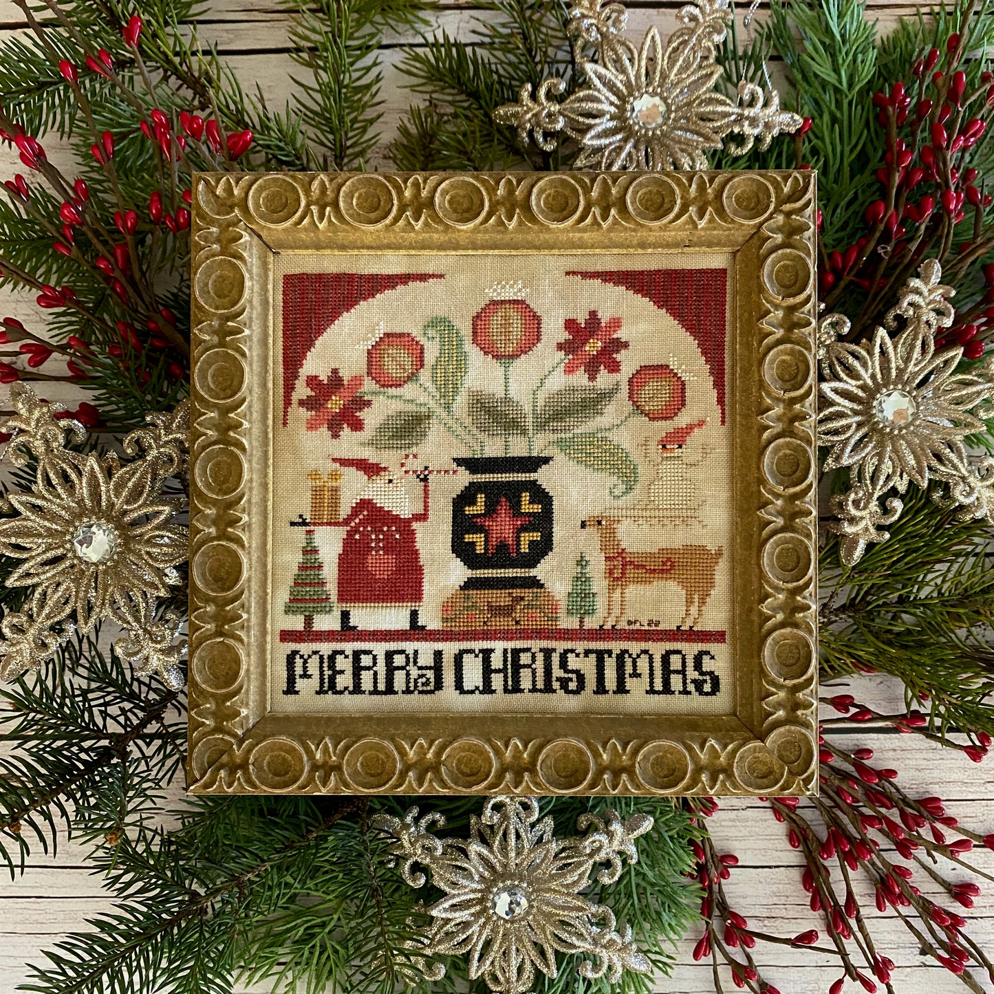 Hello Santa cross stitch booklet by Teresa Kogut