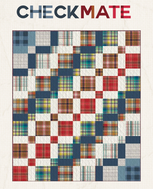 Highlands Flannel Checkmate Quilt Fabric Kit by Art Gallery Fabrics