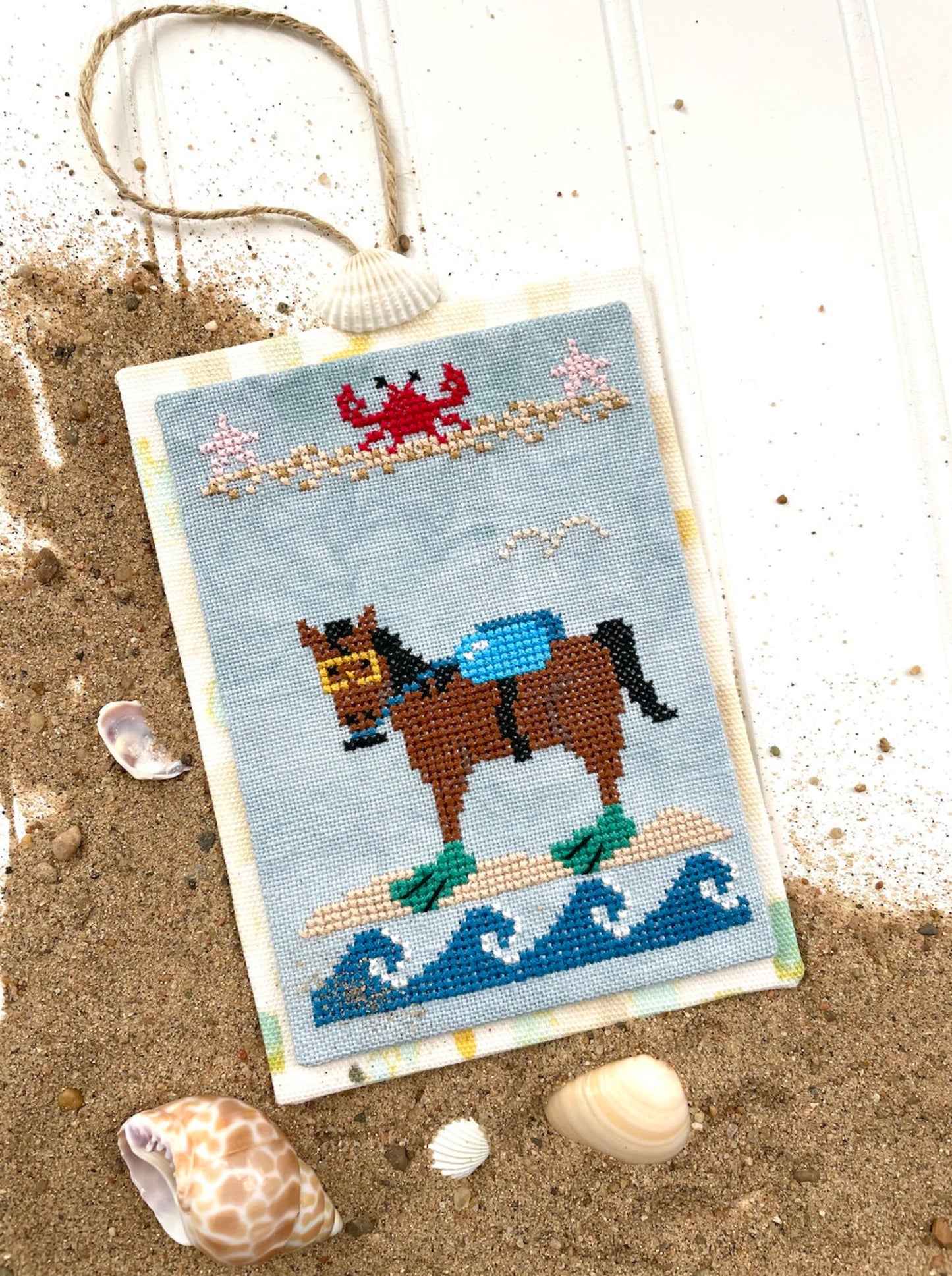 Scuba Stallion Cross Stitch Pattern Petal Pusher