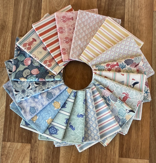 Seas The Day Fat Quarter Bundle by Lewis & Irene
