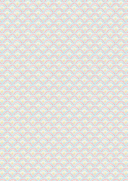 Seas The Day Fancy Shells Mutli L2A by Lewis & Irene (sold in 25cm increments)
