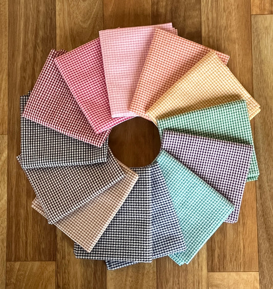 Seersucker GIngham Fat Quarter Bundle by Sevenberry