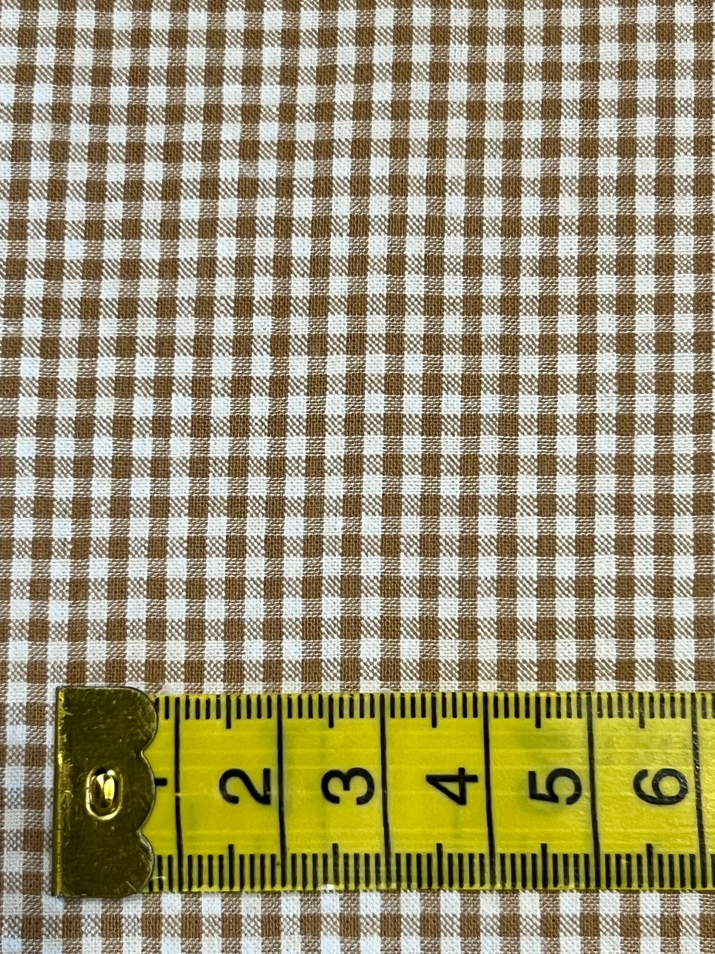 Seersucker Cotton Brown Gingham SB5380.2.3 by Sevenberry (sold in 25cm increments)