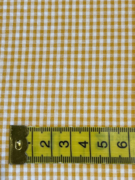 Seersucker Cotton Yellow Gingham SB5380.2.10 by Sevenberry (sold in 25cm increments)