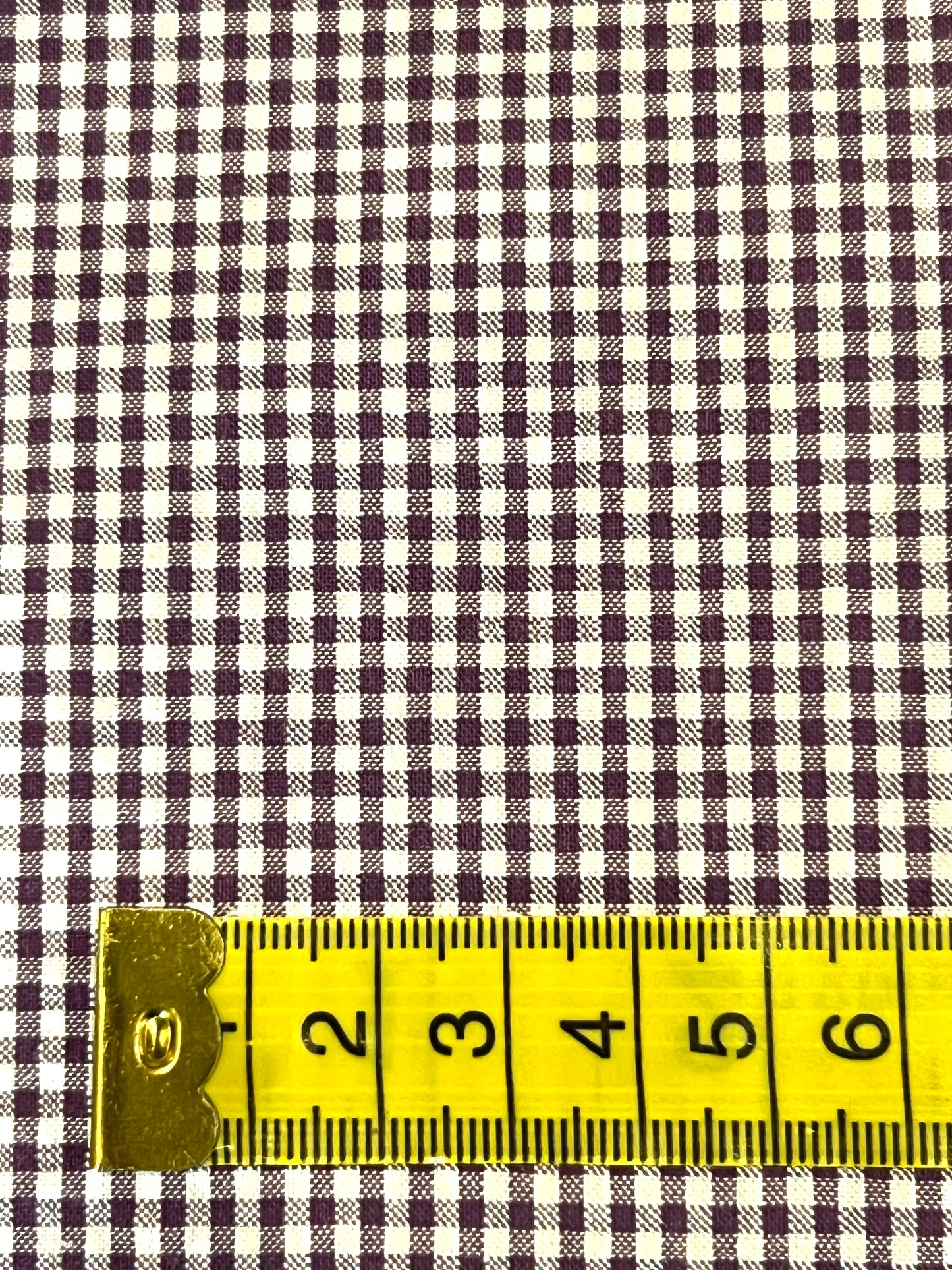 Seersucker Cotton Raisin Gingham SB5380.2.4 by Sevenberry (sold in 25cm increments)