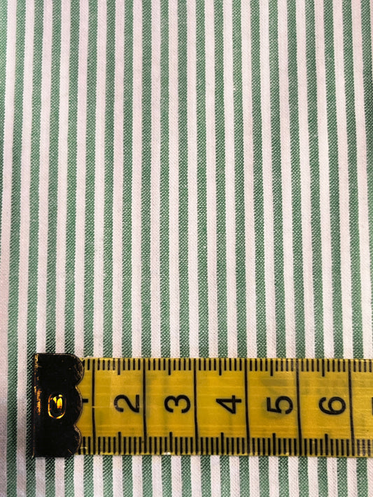 Seersucker Cotton Green Stripe SB5380.1.12 by Sevenberry (sold in 25cm increments)