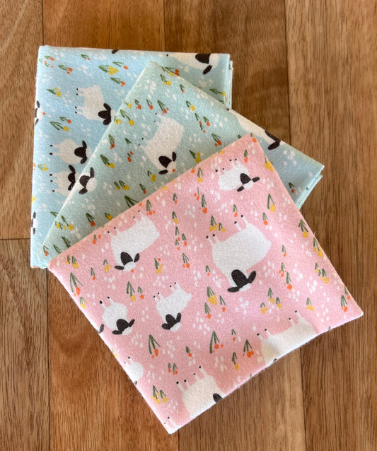 Flannel Little Lambs Fat Quarter Bundle RBD Designers for Riley Blake Fabrics