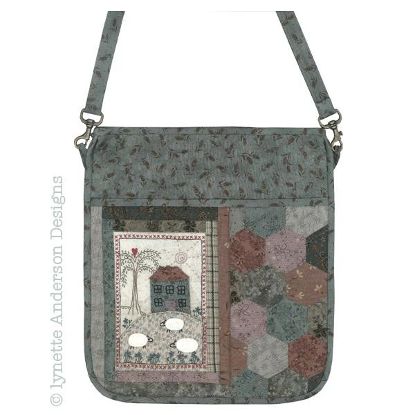 Shepherds Cottage Bag Embroidery Pattern by Lynette Anderson
