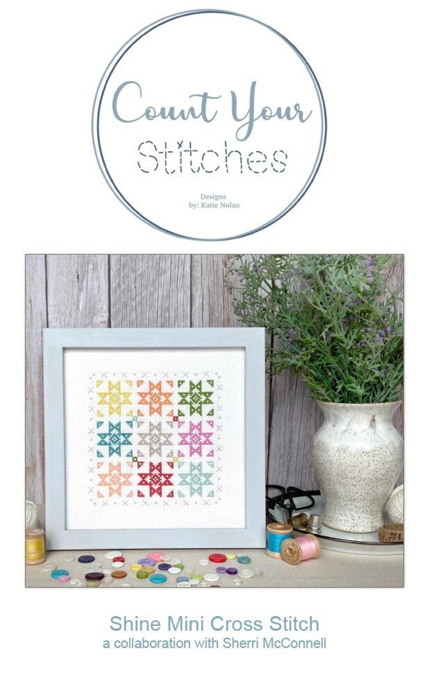 Shine Mini Cross Stitch Pattern by Count Your Stitches Designs