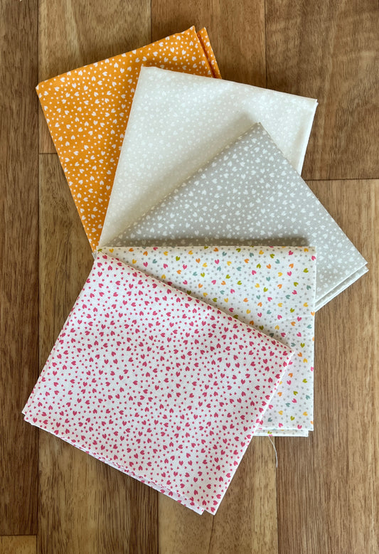Shine Hearts Fat Quarter Bundle by Sweetwater for Moda Fabrics