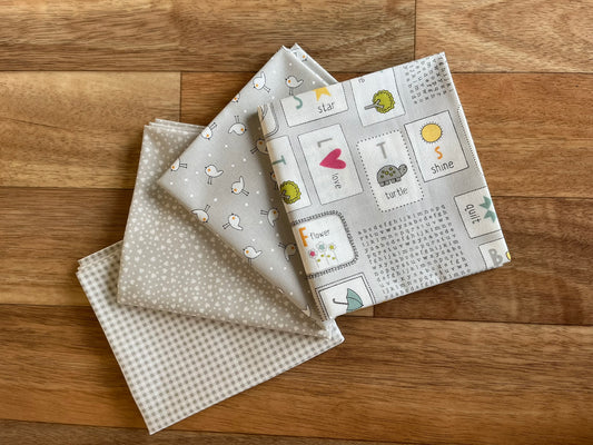 Shine Grey Fat Quarter Bundle by Sweetwater for Moda Fabrics