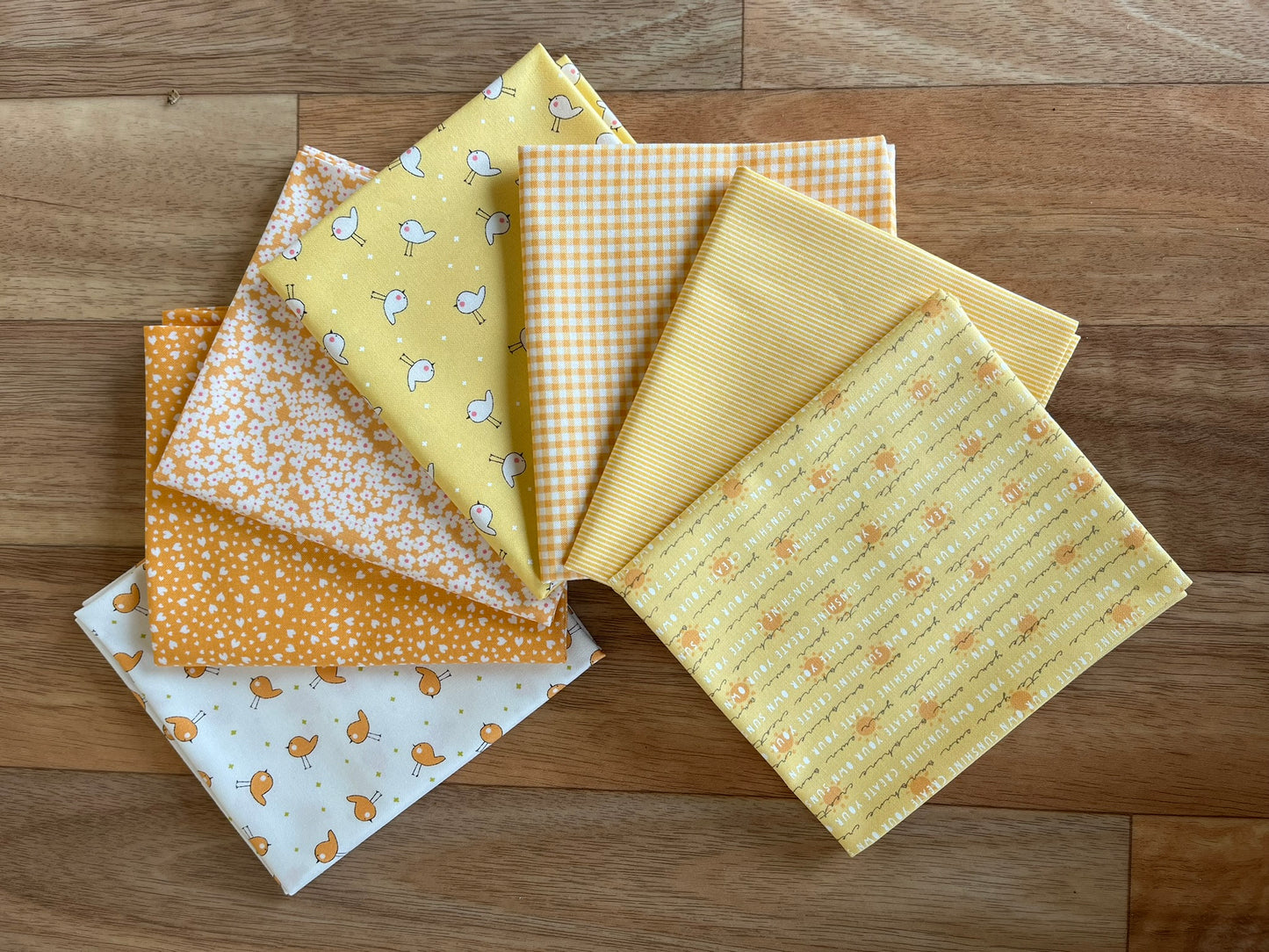 Shine Yellow Orange Fat Quarter Bundle by Sweetwater for Moda Fabrics