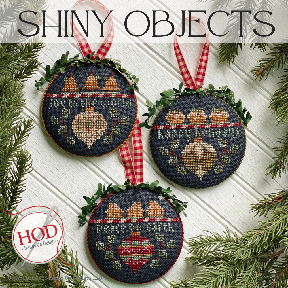 Shiny Objects Cross Stitch Pattern by Hands on Design