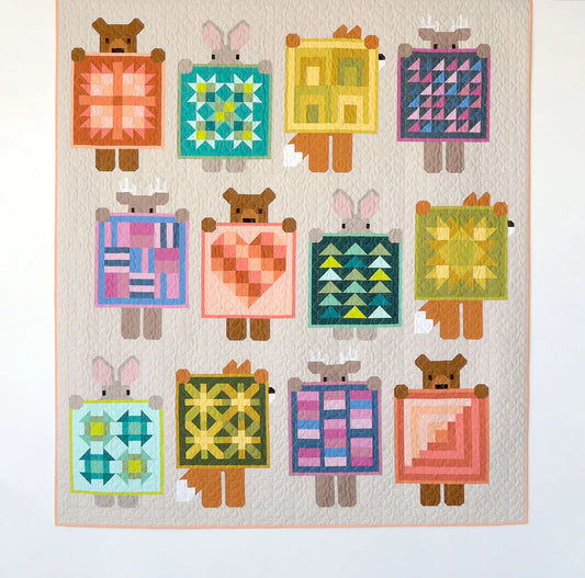Show and Tell by Elizabeth Hartman Bella Solids Quilt Kit Large