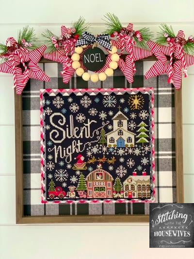 Silent Night Cross Stitch Pattern by Stitching with the Housewives
