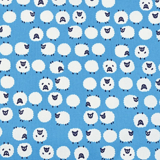 Simply Palette Sheep Blue by Kokka Fabrics (sold in 25cm increments)