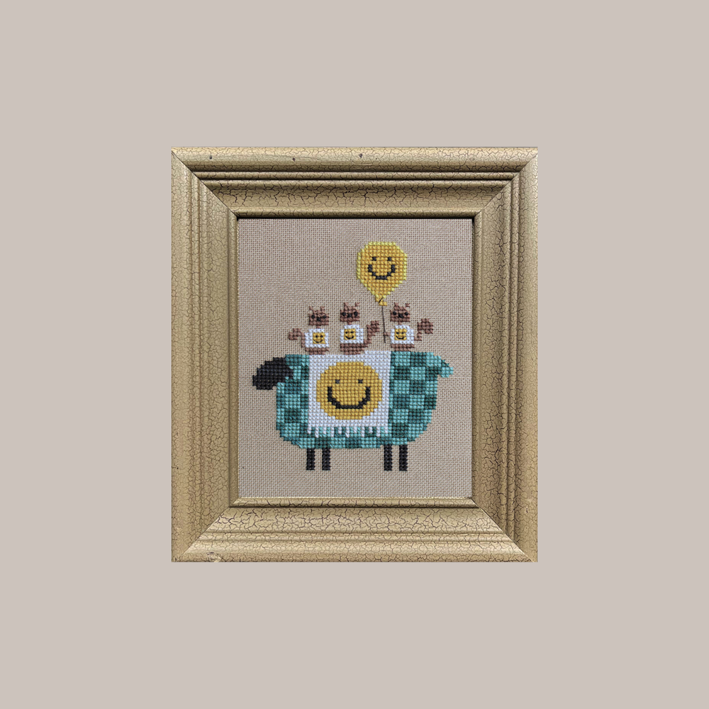 Smiling at Ewe Cross Stitch Pattern Bent Creek