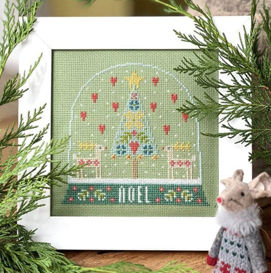 Snow Globe Mini Cross Stitch Kit Historical Sampler Company