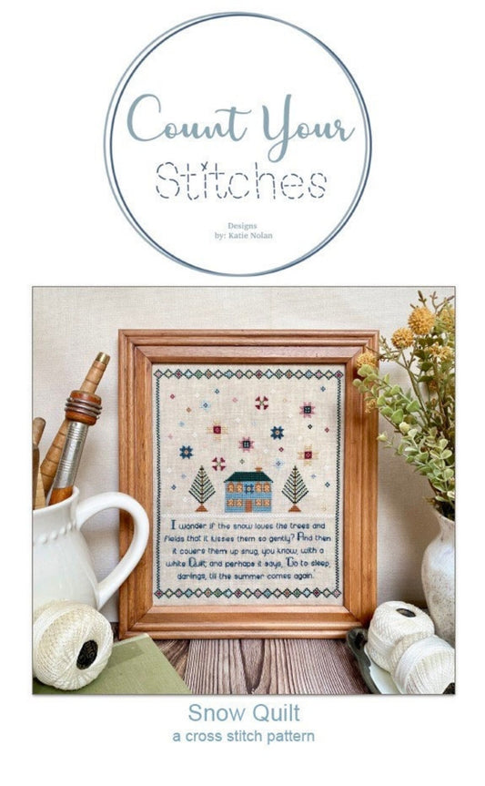 Snow Quilt Cross Stitch Pattern by Count Your Stitches Designs