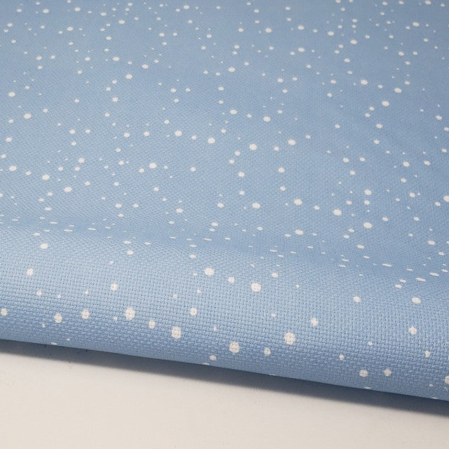 Fabric Flair Snow on Blue 14ct Aida Pre-cut