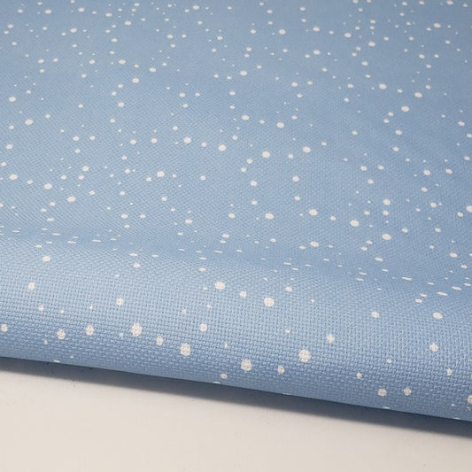 Fabric Flair Snow on Blue 28ct Evenweave Pre-cut