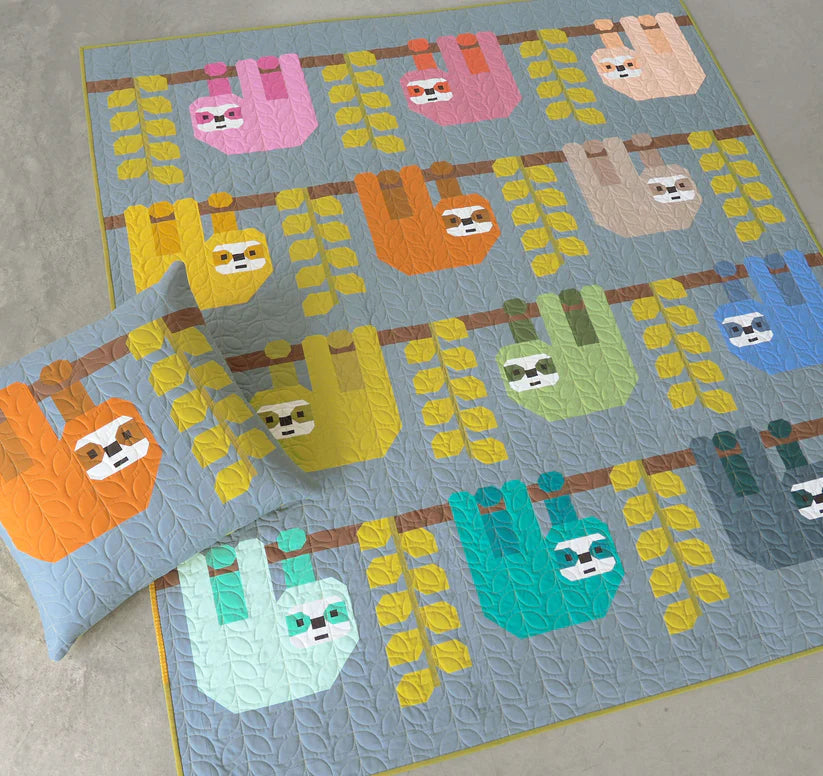 Snuggly Sloths Quilt Pattern by Elizabeth Hartman