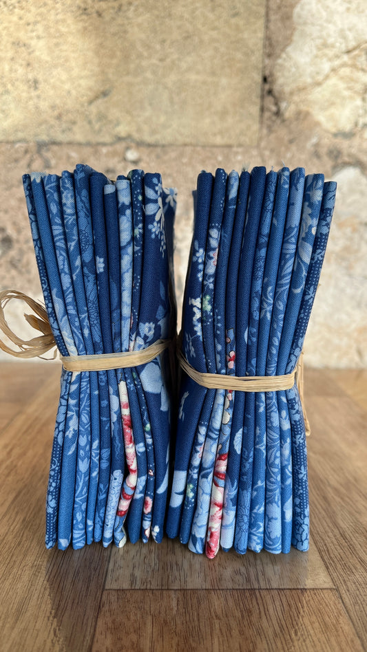 Something Blue Dark Fat Eighth Bundle by Tilda