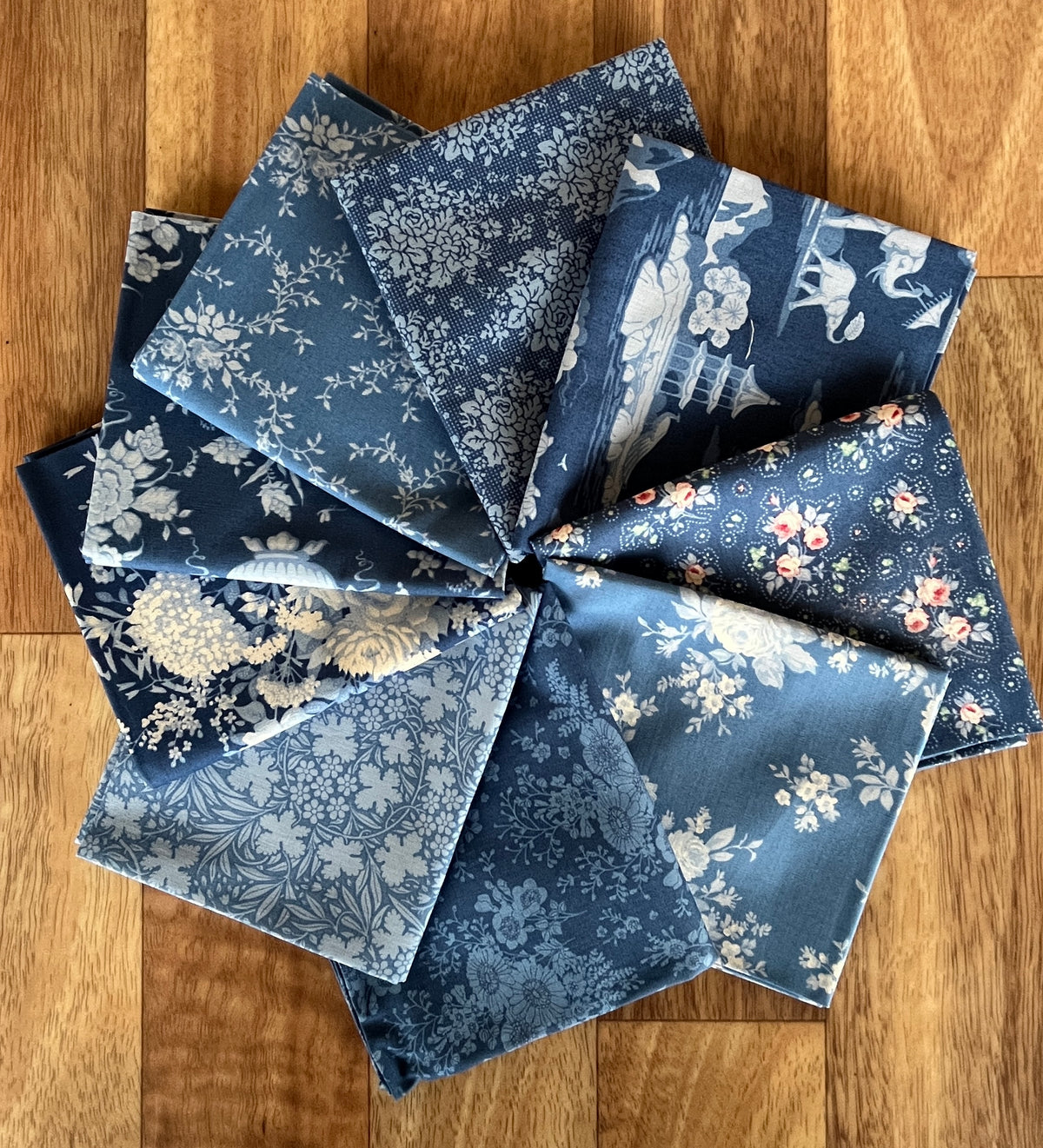 Something Blue Dark Fat Eighth Bundle by Tilda