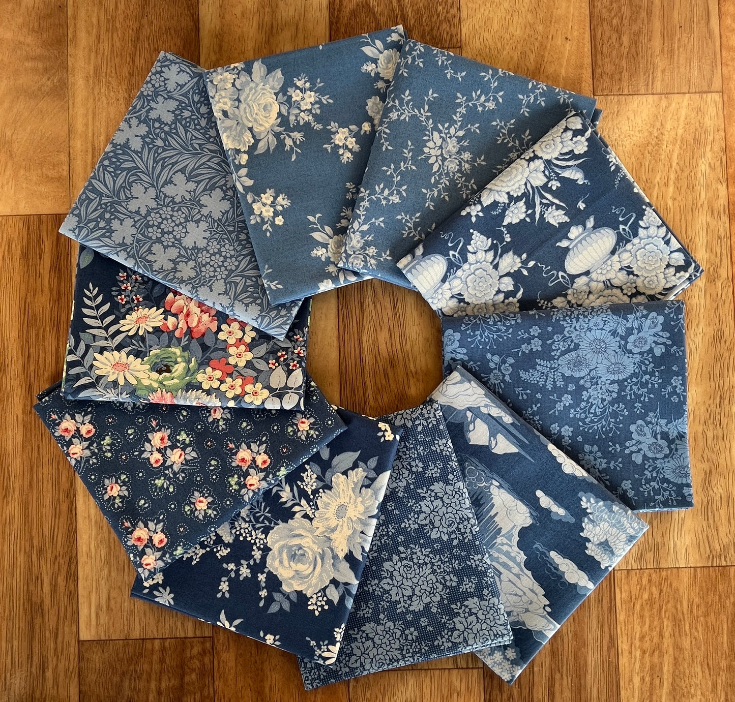 Something Blue Dark Fat Quarter Bundle by Tilda