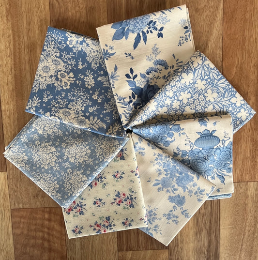Something Blue Light Fat Quarter Bundle by Tilda