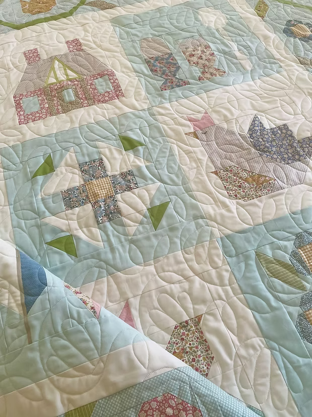 Spring Cottage Sampler Quilt Pattern By CakeStand Quilts