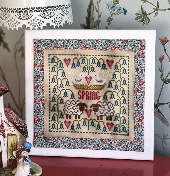 Spring Panel Mini Cross Stitch Kit Historical Sampler Company