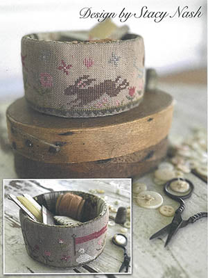 Spring Parade Sewing Basket Cross Stitch Pattern by Stacy Nash