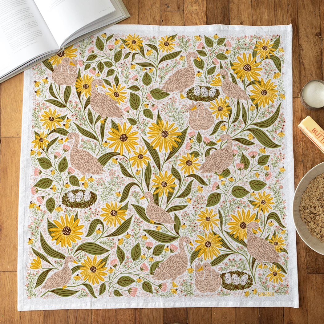 Spring Symphony Tea Towel by Gingiber