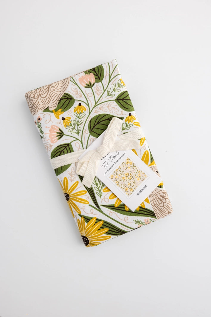 Spring Symphony Tea Towel by Gingiber