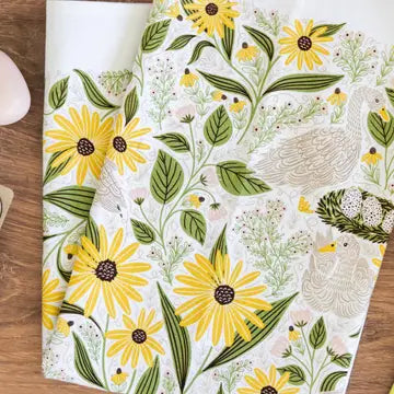 Spring Symphony Tea Towel by Gingiber