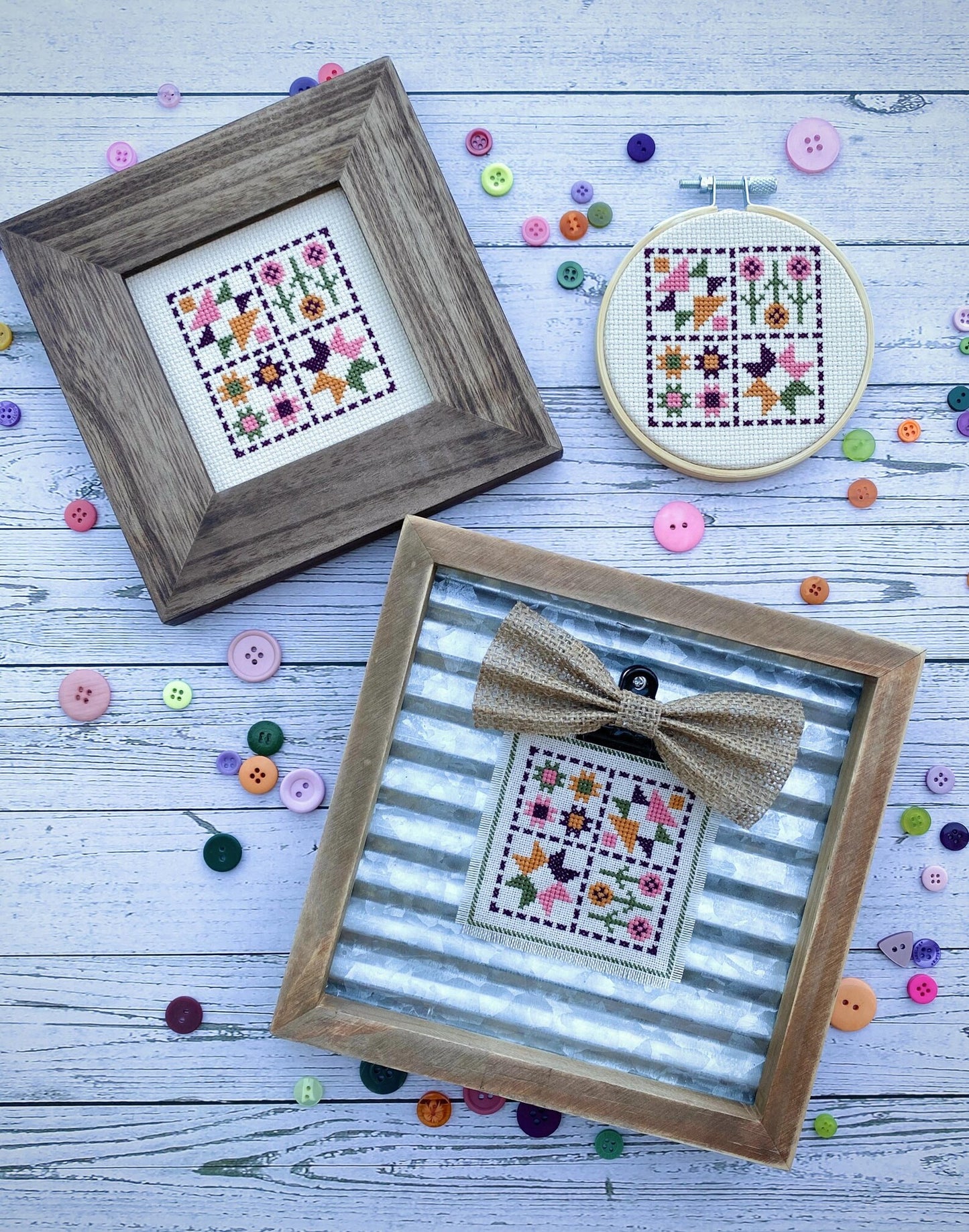 Starry Solstice Mini Cross Stitch Pattern by Count Your Stitches Designs