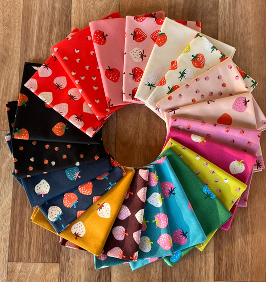 Strawberry Fat Quarter Bundle by Kimberly Kight of Ruby Star Society