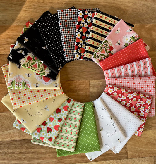 Strawberry Honey Fat Quarter Bundle by Andover Fabrics