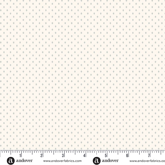 Strawberry Honey White Berry Seed A1159L by Andover Fabrics (sold in 25cm increments)